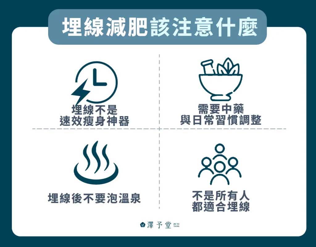 中醫埋線減肥該注意什麼?