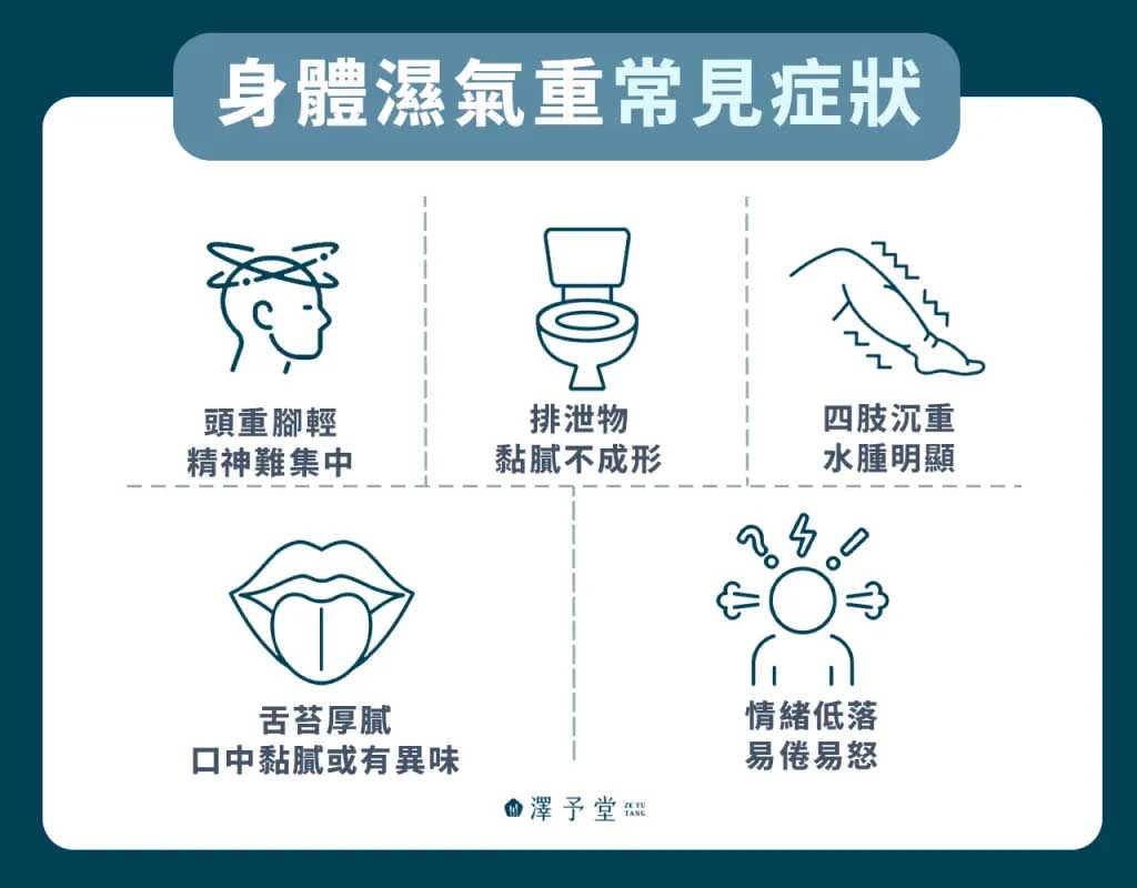 身體濕氣常見症狀